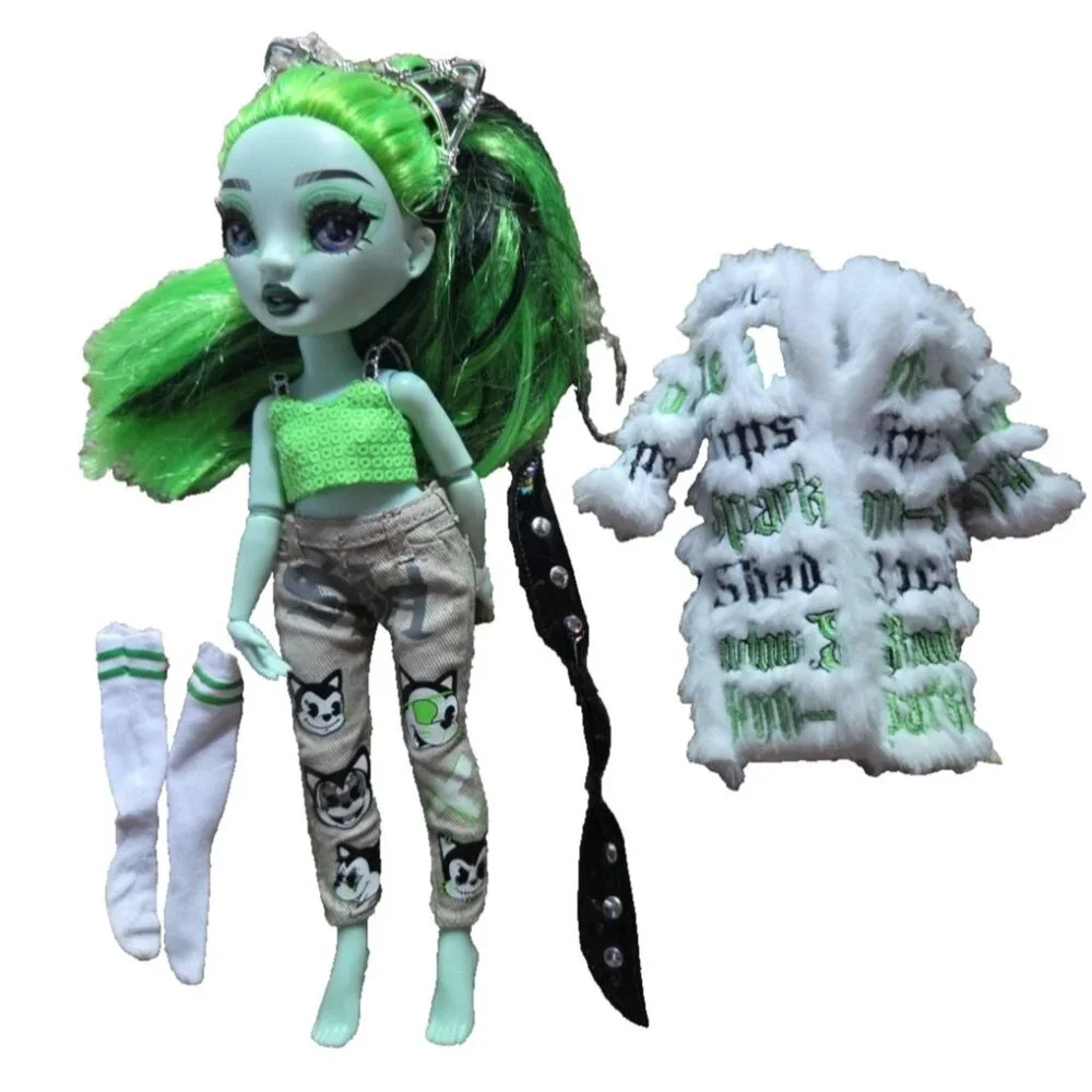 Shadow High Rainbow Vision Harley Limestone Doll & Accessories Lot